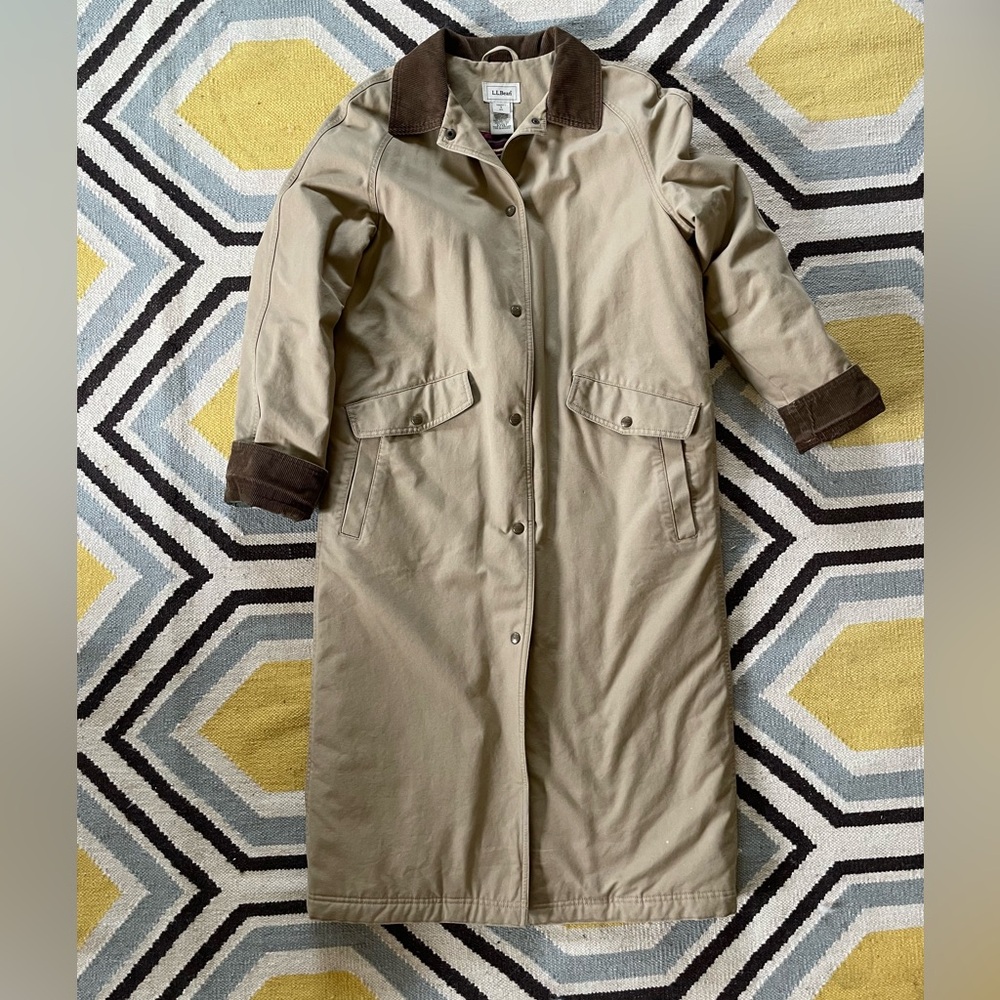 LL Bean barn coat duster